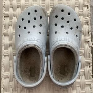 Used Baby Blue Crocs w/ 2 free jibbitz